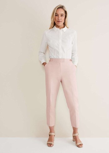 Phase Eight Ulrica Straight Legs Trousers Pink Australia | UG6817952